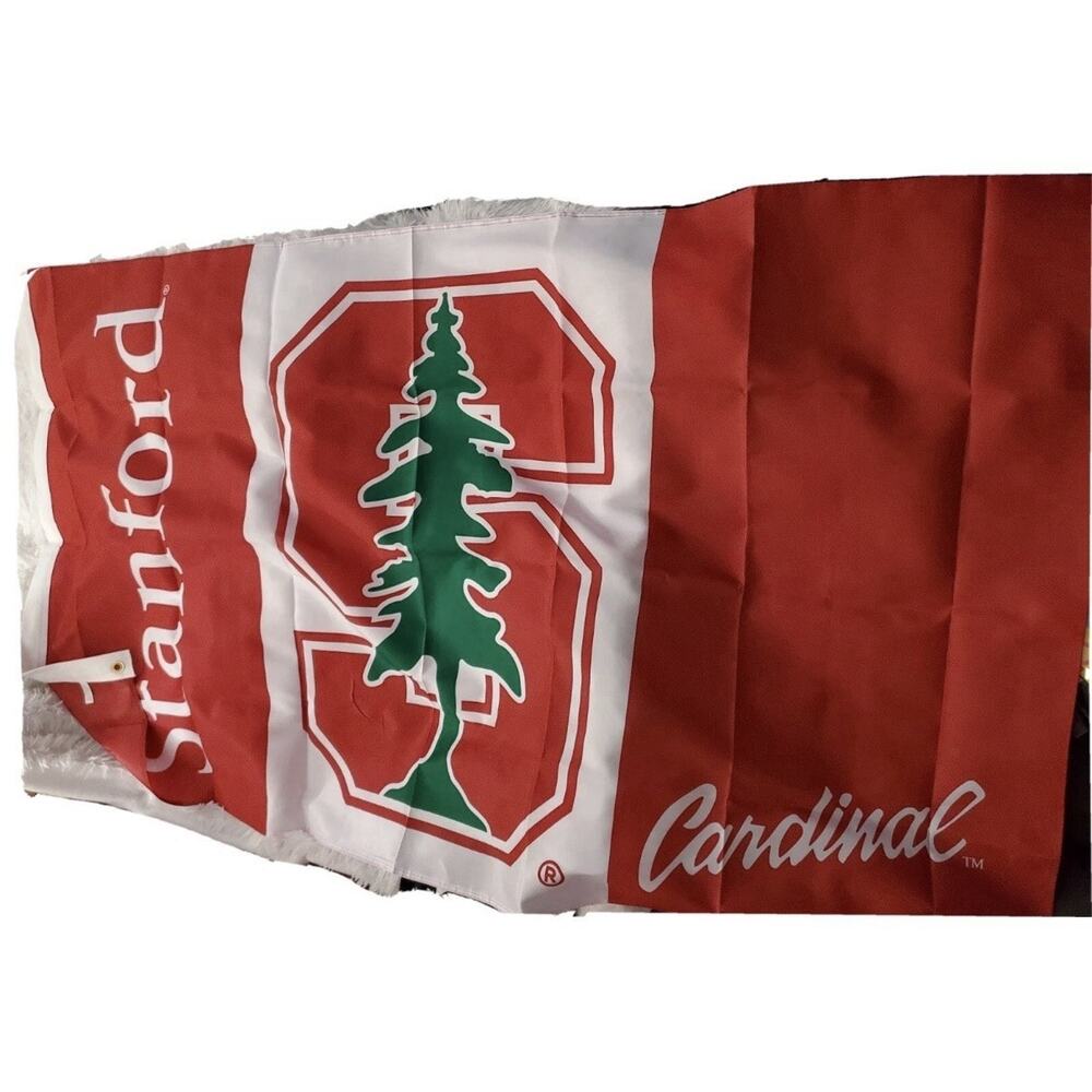 Stanford Cardinal 3' x 5' Flag (Logo with Wordmark) NCAA Licensed